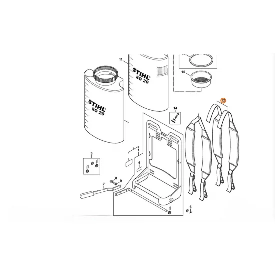 STIHL  Pas nośny 4247 710 9002